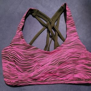 lululemon athletica Pink Wave Strappy Sports Bra